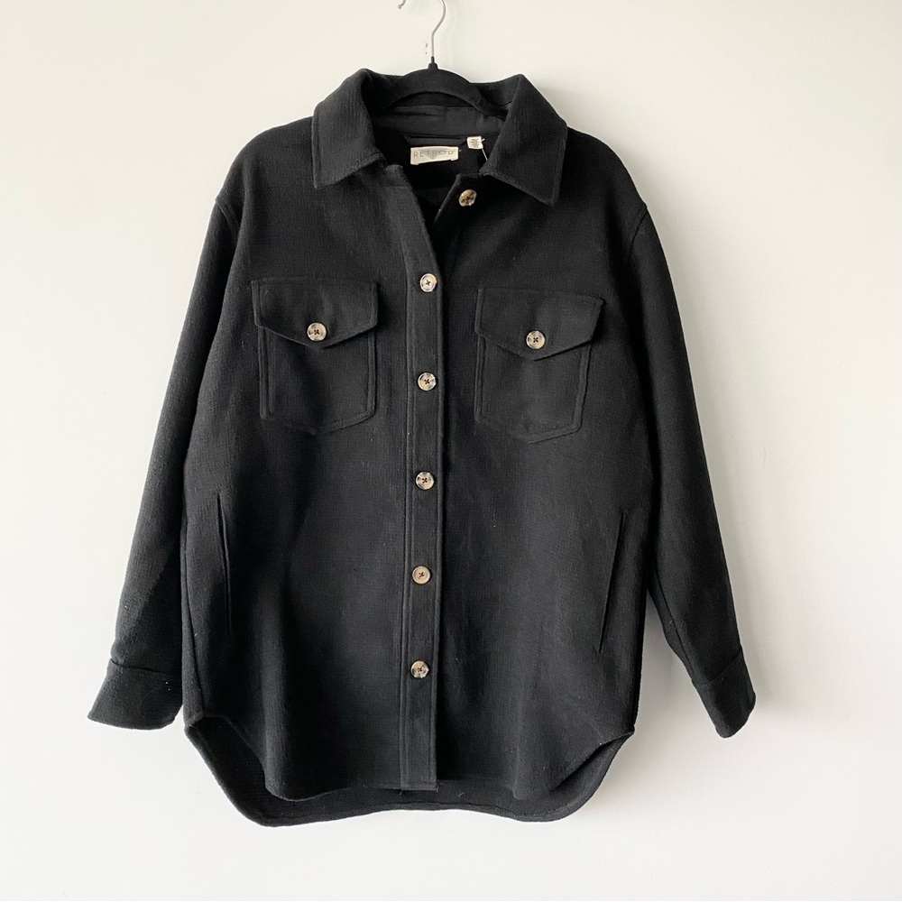 RETROD | Black Button Down Shacket 🍂